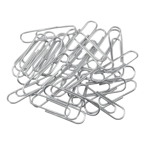[PP0442] 50MM SM/SILVER PAPER CLIPS BOX100