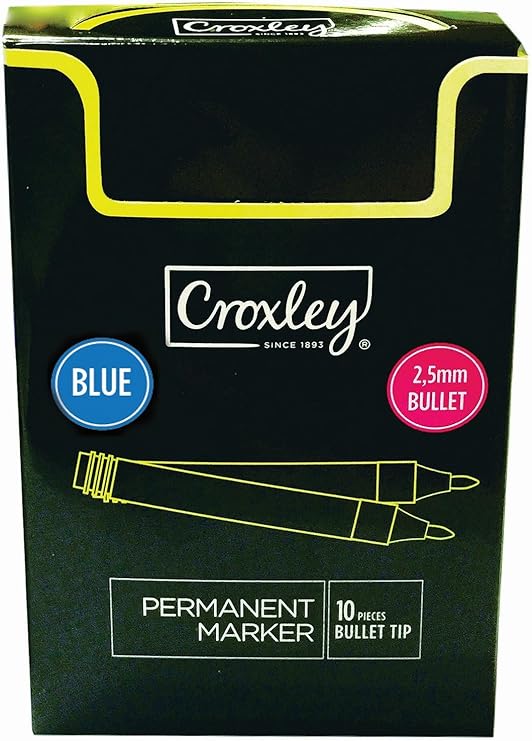 [PP0467] CROXLEY PERMANENT MARKER BULLET BLUE