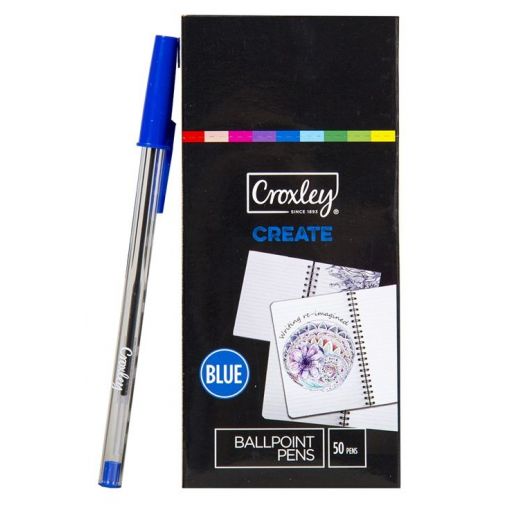 [PP0496] CROXLEY CREATE BALLPOINT PEN BLUE 50S