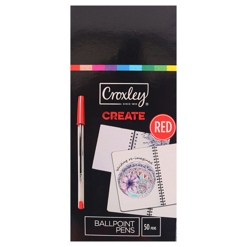 [PP0497] CROXLEY CREATE BALLPOINT PEN RED 50S