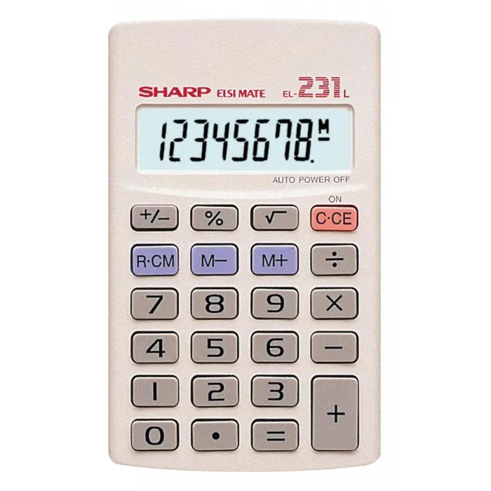 [PP0829] SHARP EI231L POCKET CALCULATOR