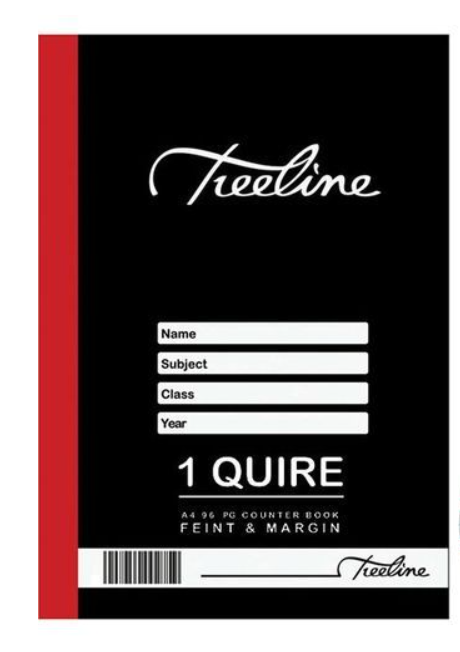 [PP0963] 1 QUIRE - 96 PG A4 RULED F&M