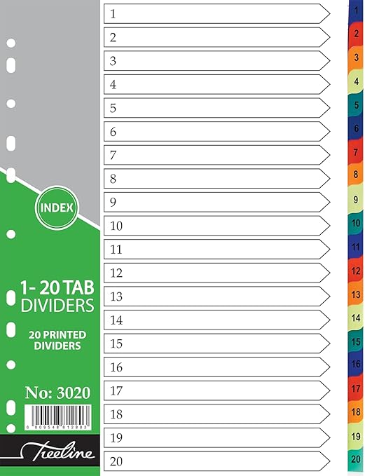 [PP0979] A4 PP DIVIDER 1-31 PRINTED COLOUR