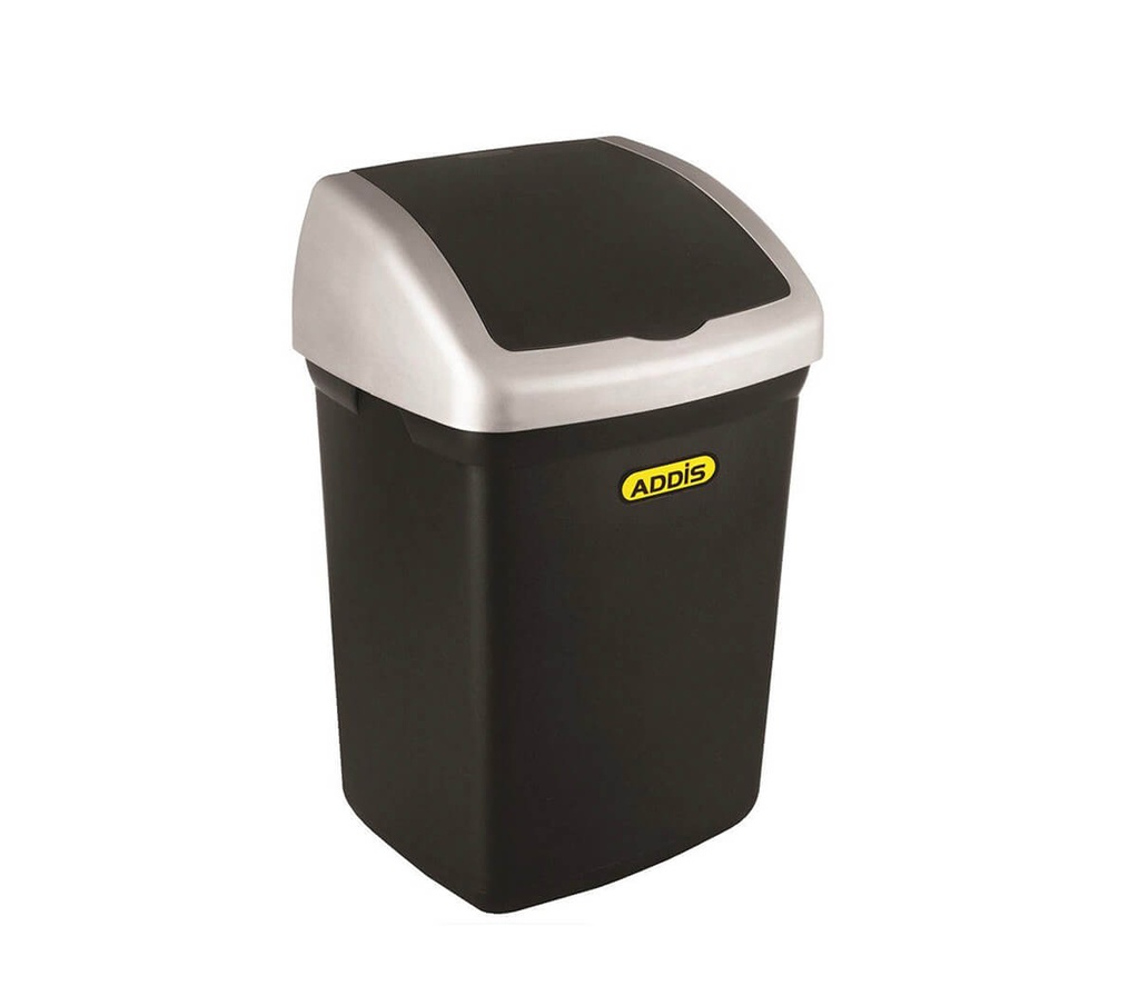 [PP1219] BLACK AND SILVER BIN - 32LT