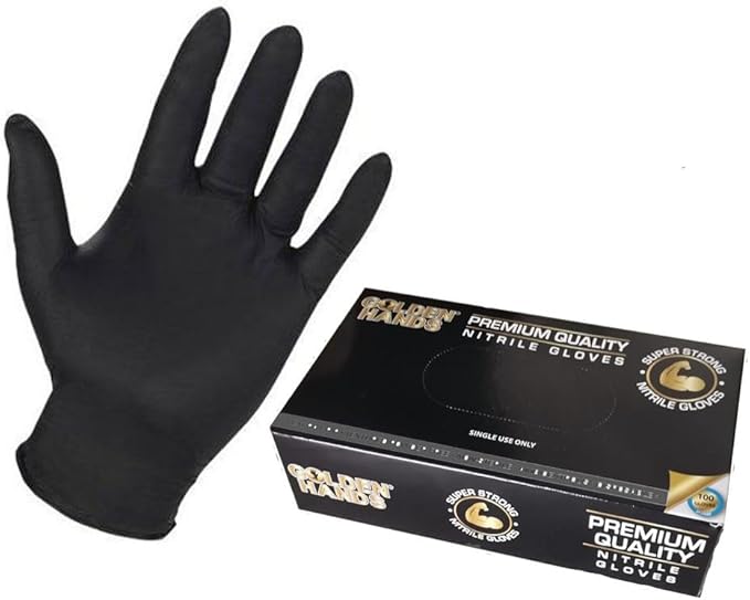 [PP1371] NITRILE GLOVES BLACK SMALL