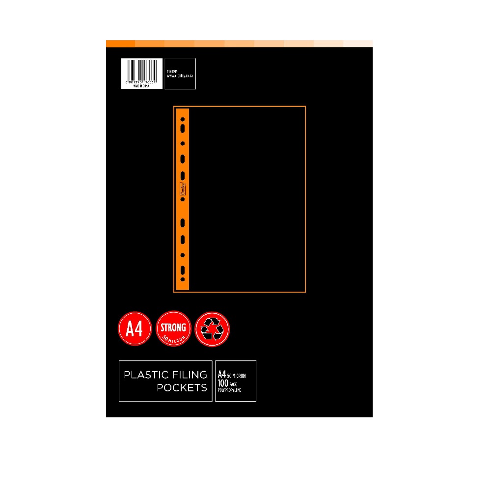 [PP0027] A4 CROXLEY FILING POCKETS 100PK : 50MIC