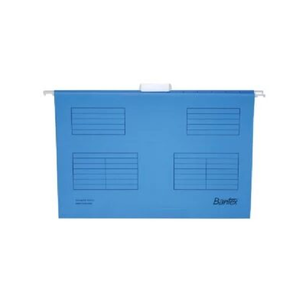 [PP0108] BANTEX SUSPENSION FILES FOOLSCAP BLUE - BOX 25